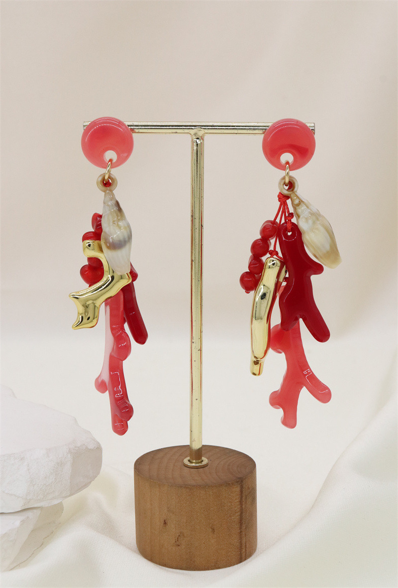 Grossiste Orient Express - Boucles d'oreilles en acrylique