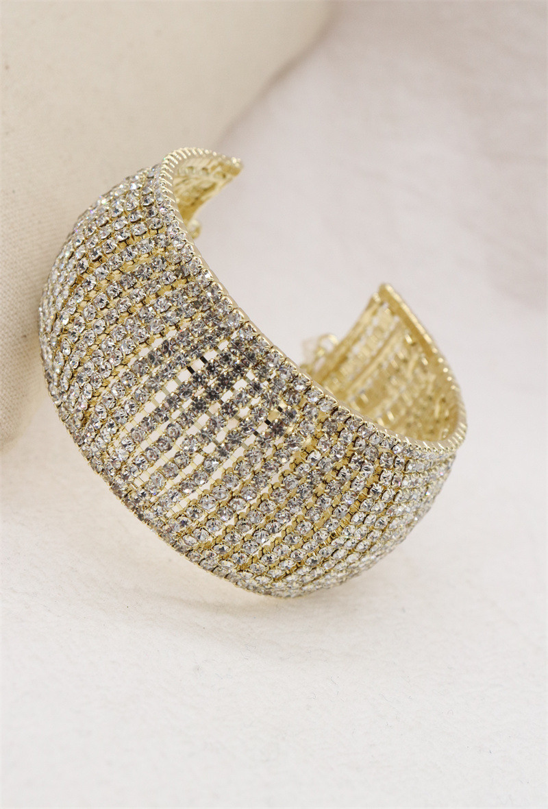 Grossiste Orient Express - Grand bracelet strass brillant