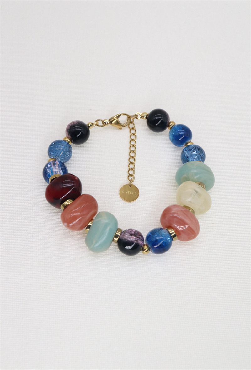 Wholesaler ORIENT EXPRESS FIRST - Stainless steel resin bracelet