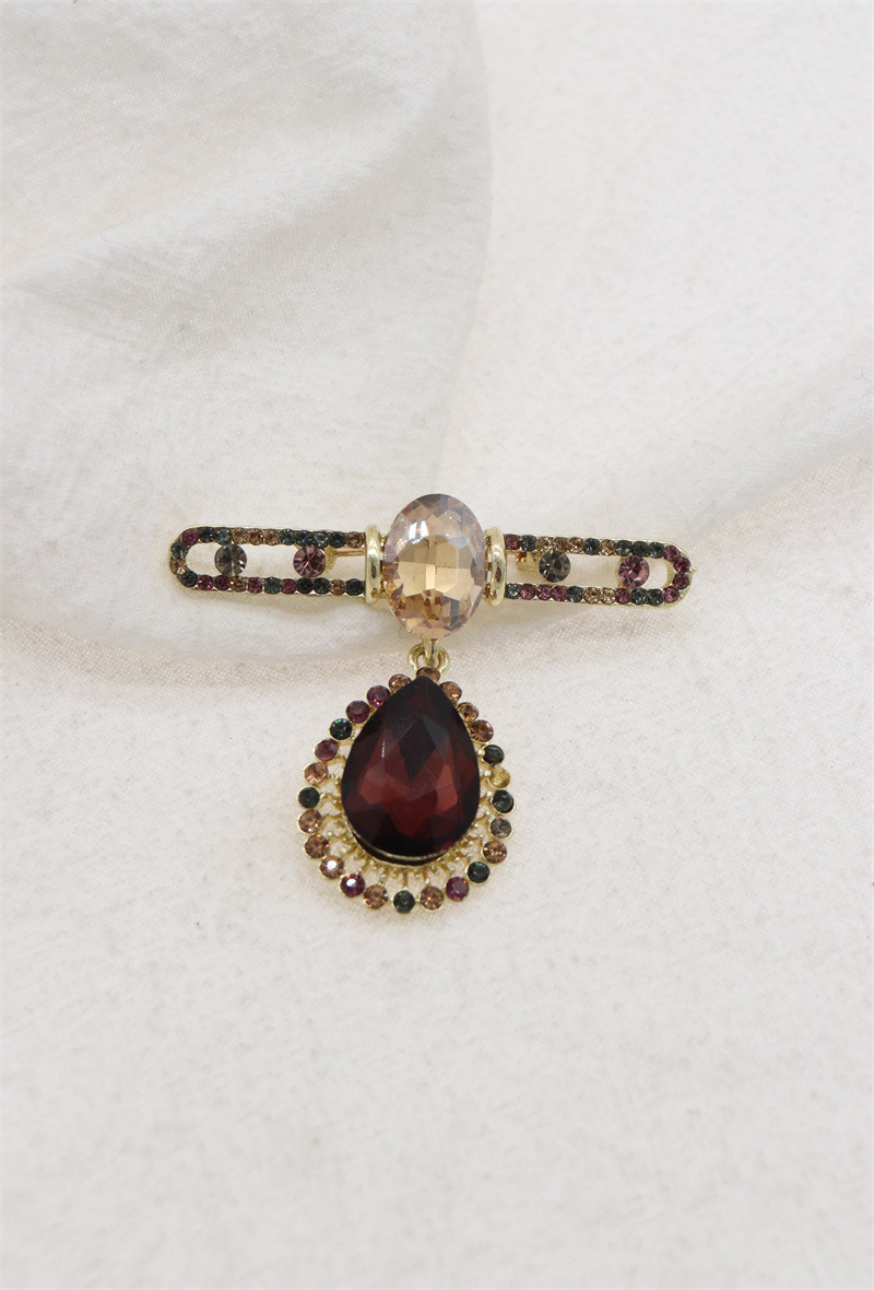 Grossiste Orient Express - Broche fleurs en verre