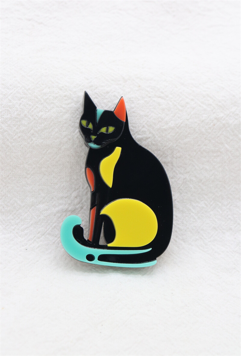 Mayorista Orient Express - Broche de gato de acrílico