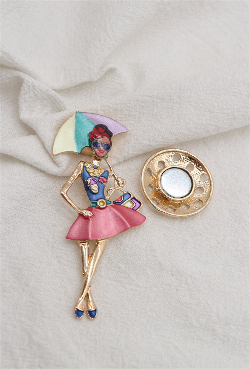 Grossiste Orient Express - Broche fille magnétique