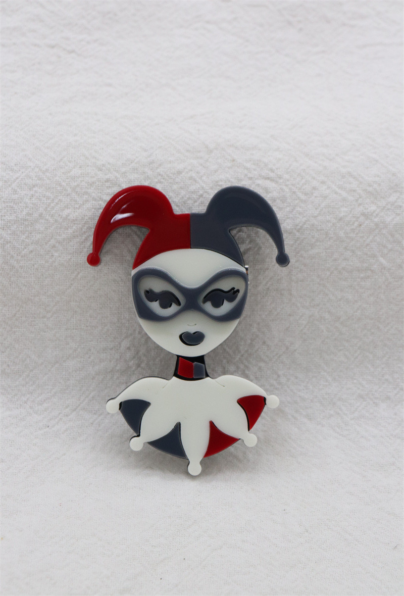 Grossiste Orient Express - Broche en acrylique clown
