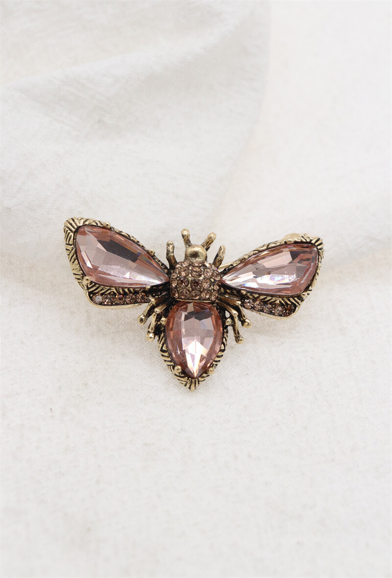 Grossiste Orient Express - Broche fantaisie en forme d'abeille