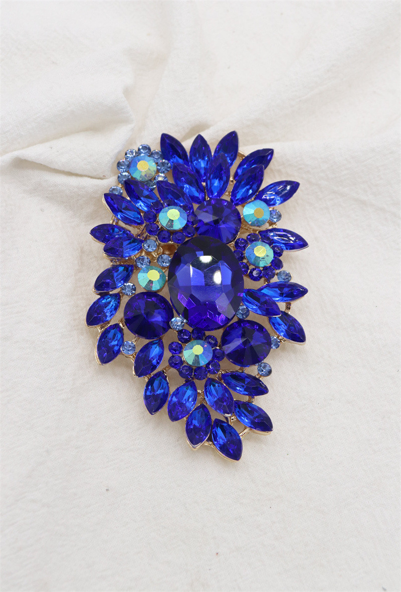 Grossiste Orient Express - Broche fleurs en verre