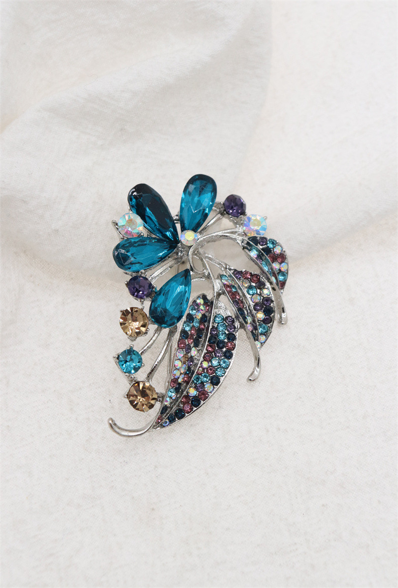 Grossiste Orient Express - Broche fleurs en verre