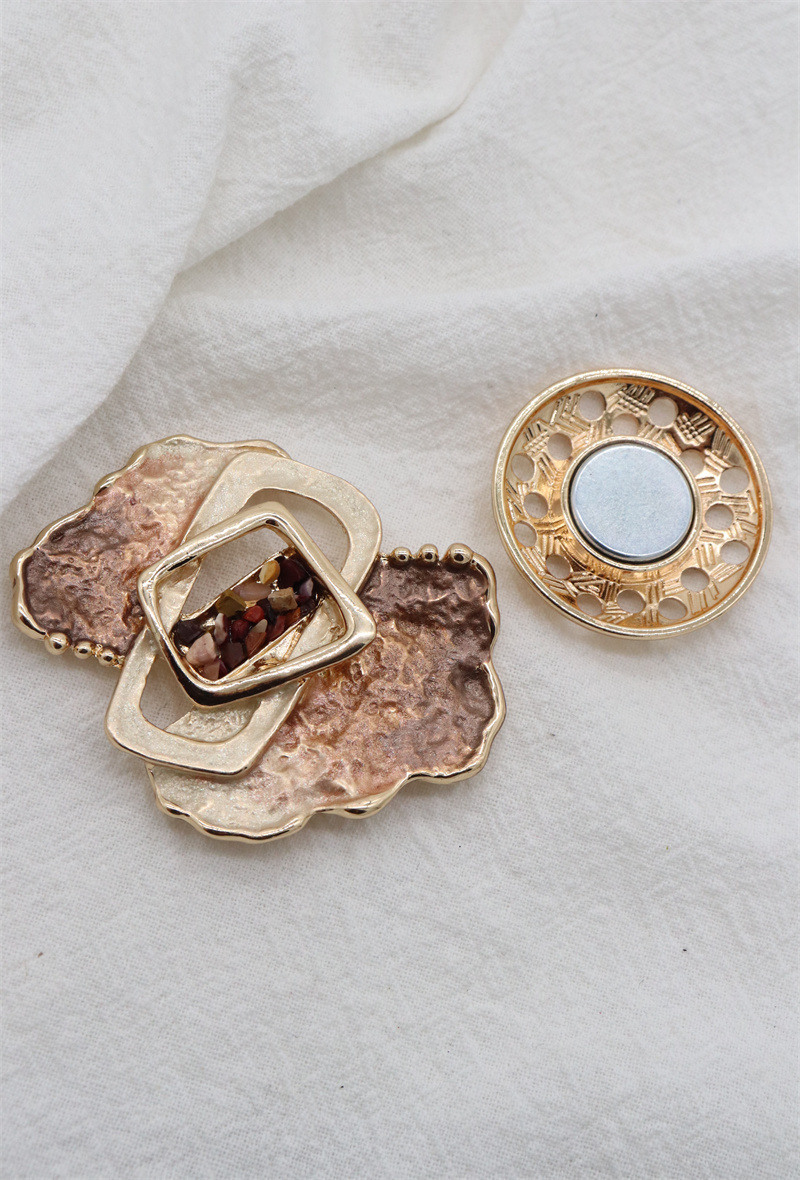 Grossiste Orient Express - Broche magnétique colorée