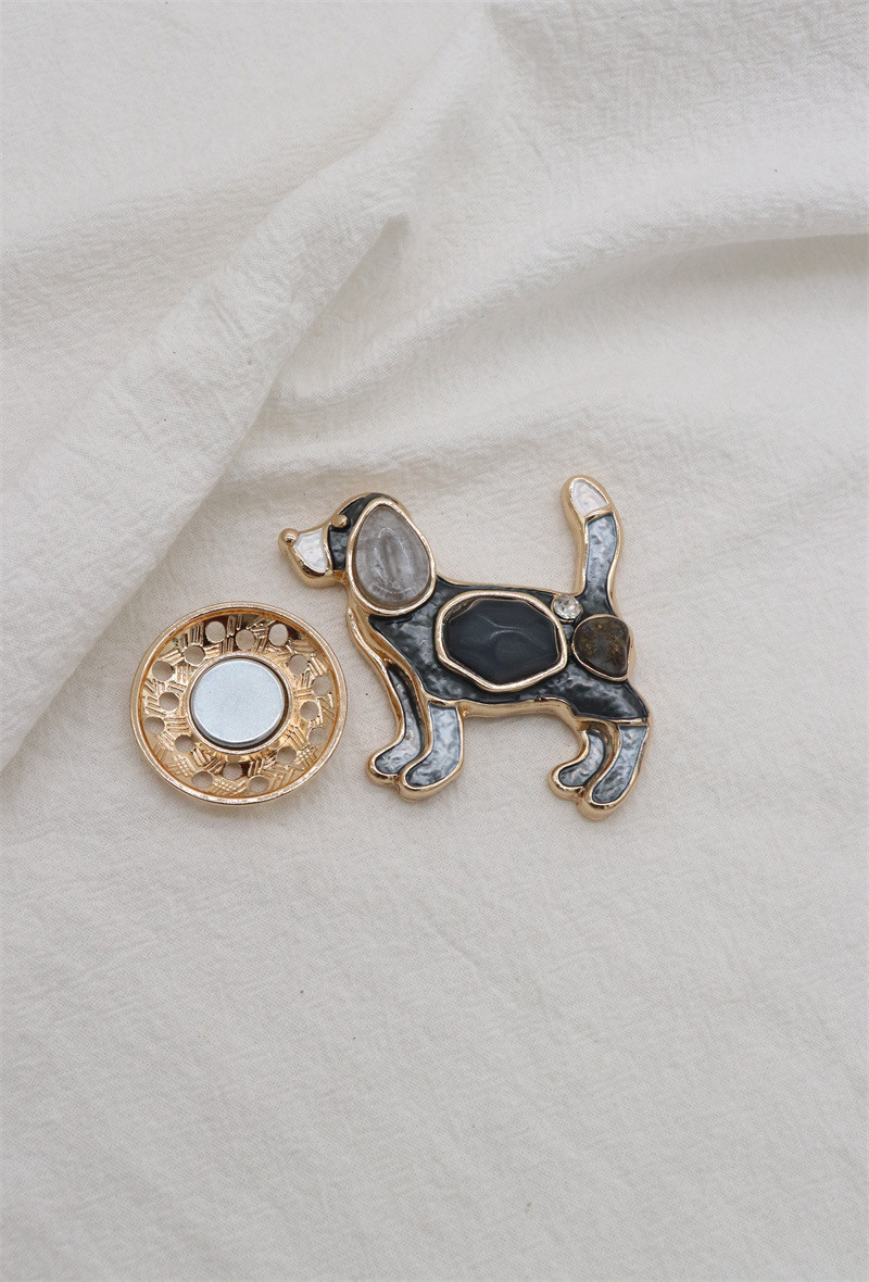 Grossiste Orient Express - Broche  chien magnétique