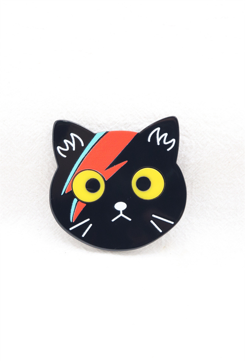 Grossiste Orient Express - Broche en acrylique chat