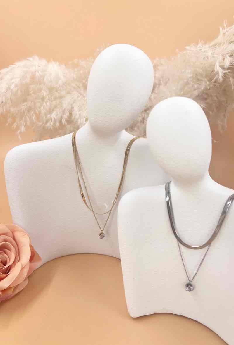 Großhändler Orient Express - Mehrkettencollier mit chirurgischem Stahlanhänger