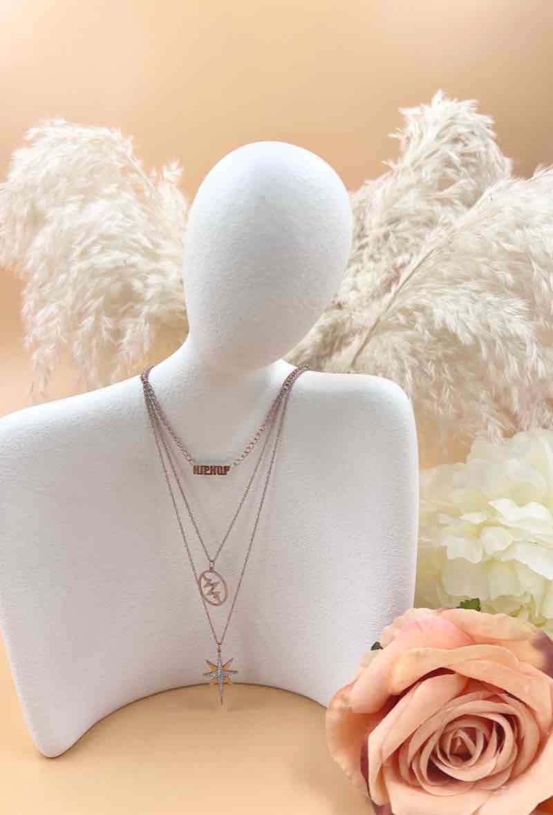 Wholesaler Orient Express - Surgical Steel Multi-Chain Necklace