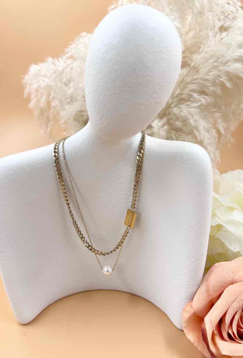 Wholesaler Orient Express - Multi Chain Surgical Steel Necklace