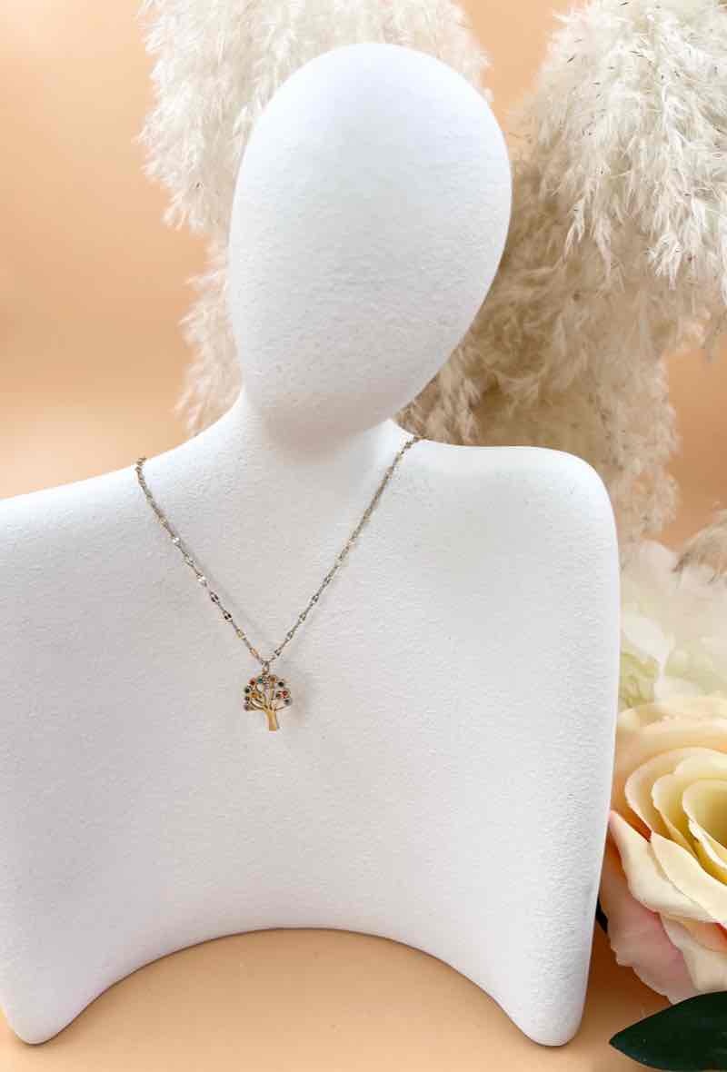Grossista Orient Express - Collana Pendente Albero Acciaio Chirurgico