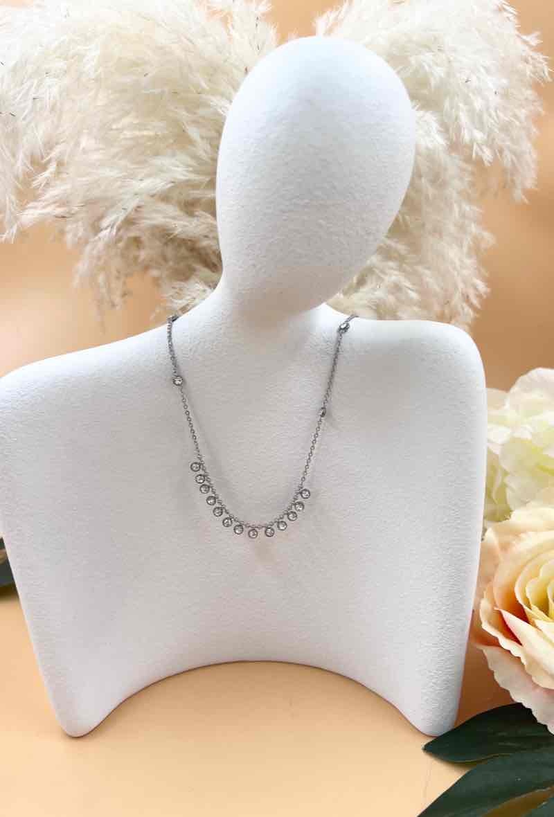 Großhändler Orient Express - Chirurgischer Stahl Strass Halskette