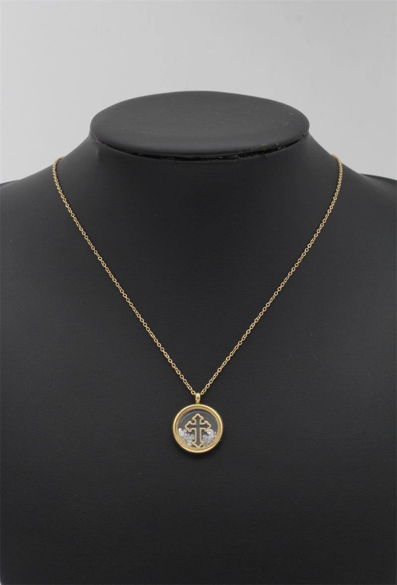 Wholesaler Orient Express - Fancy Surgical Steel Pendant Necklace