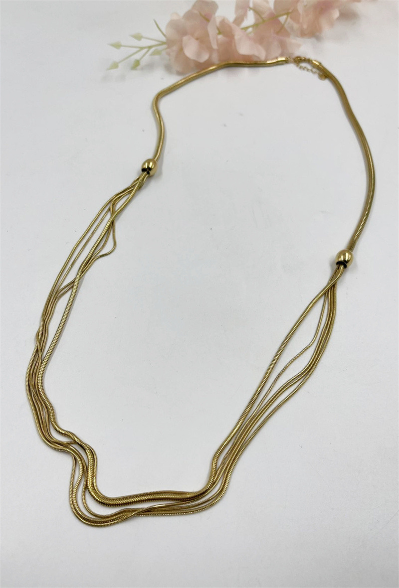 Grossiste ORIENT EXPRESS FIRST - Collier long en acier inoxydable