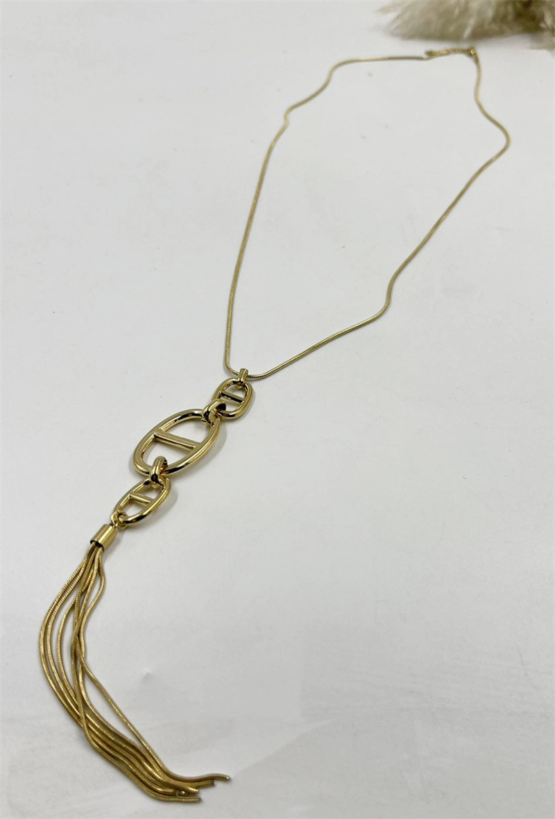Grossiste ORIENT EXPRESS FIRST - Collier long en acier inoxydable