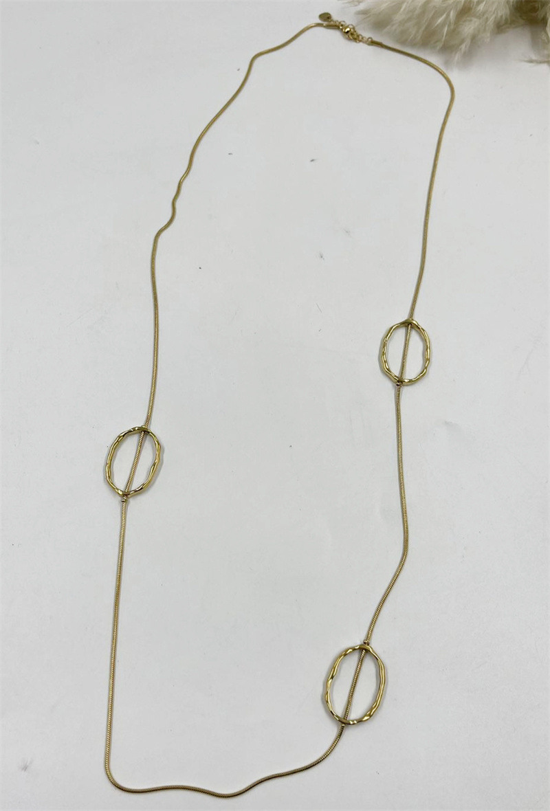 Grossiste ORIENT EXPRESS FIRST - Collier long en acier inoxydable