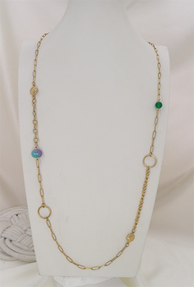 Wholesaler ORIENT EXPRESS FIRST - Stainless steel long necklace
