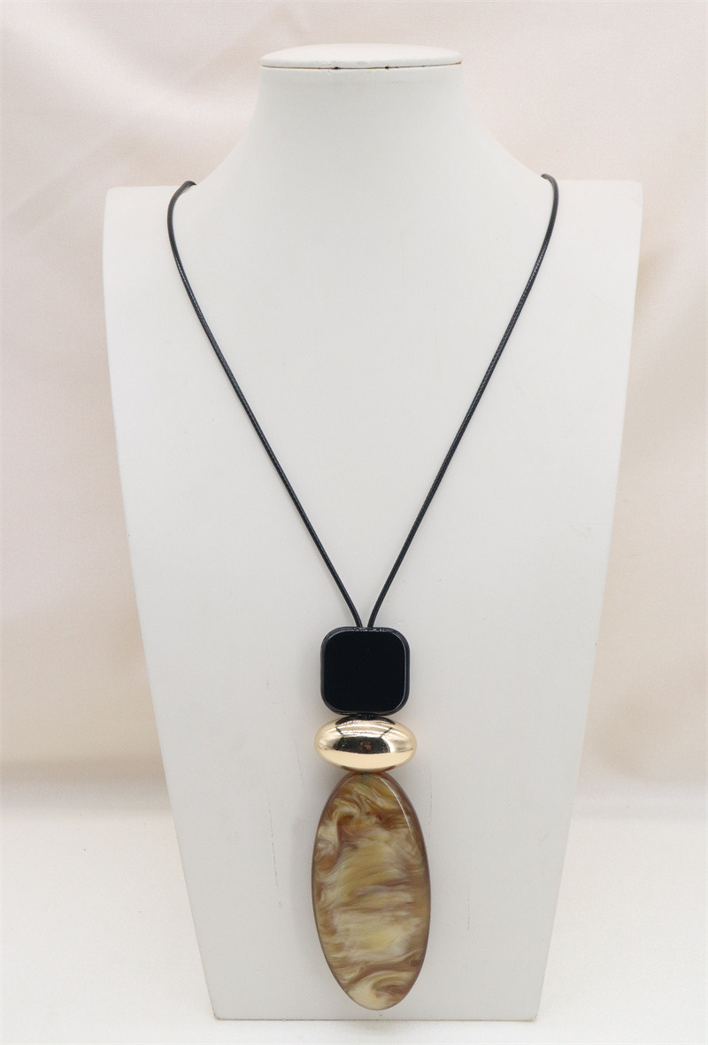 Wholesaler Orient Express - Acetate plate necklace