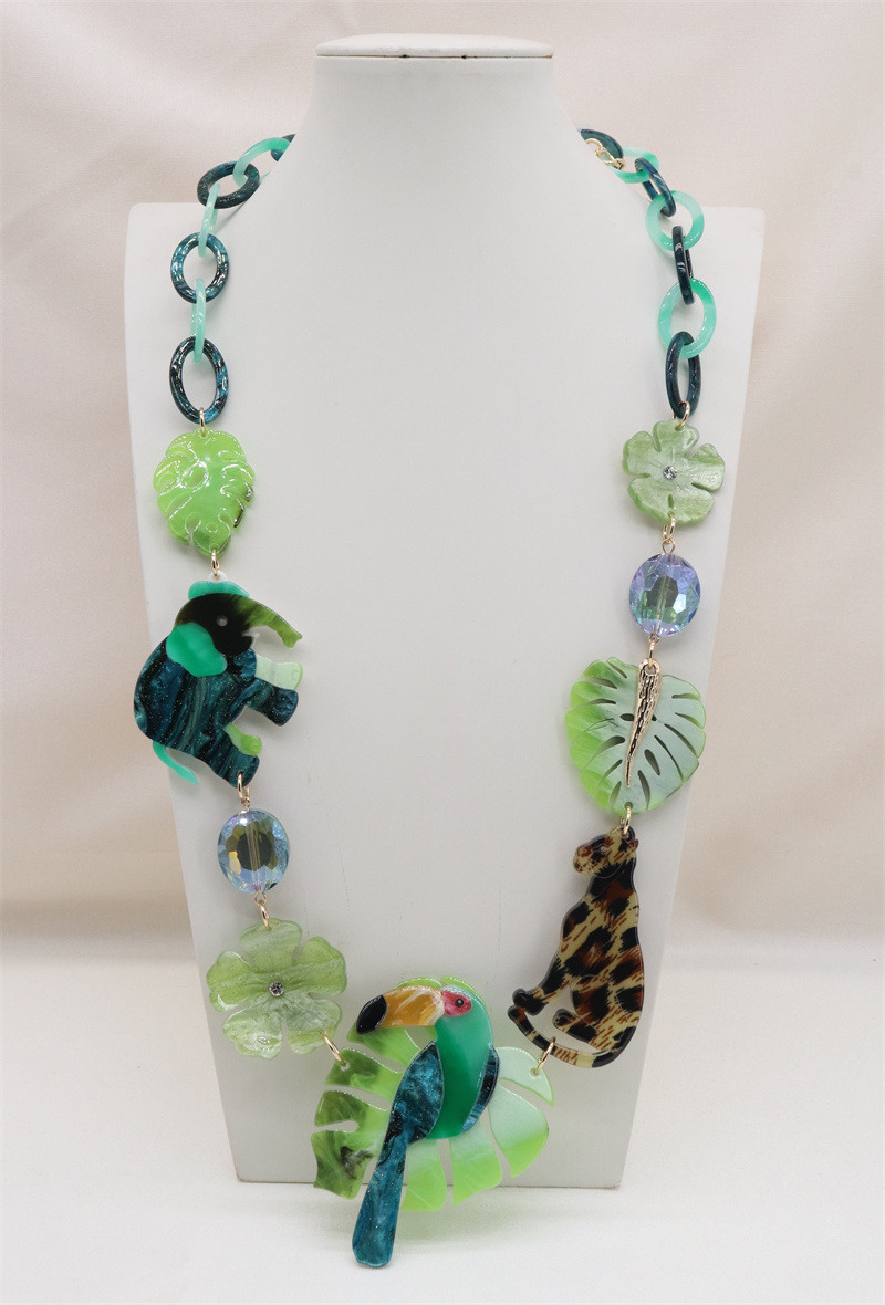 Wholesaler Orient Express - Acetate plate necklace
