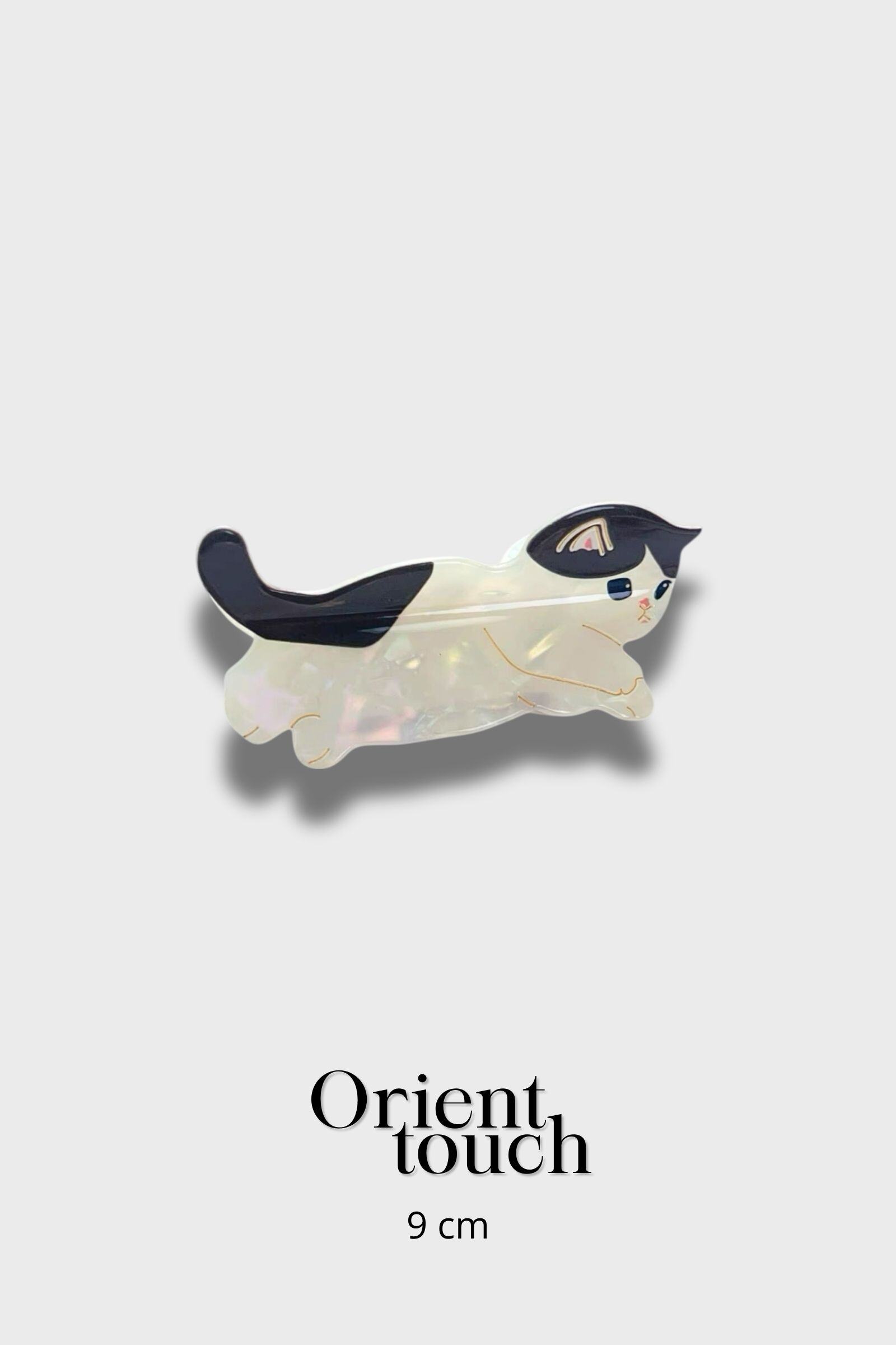 Wholesaler ORIENT TOUCH - 9CM ACETATE CAT CLIP