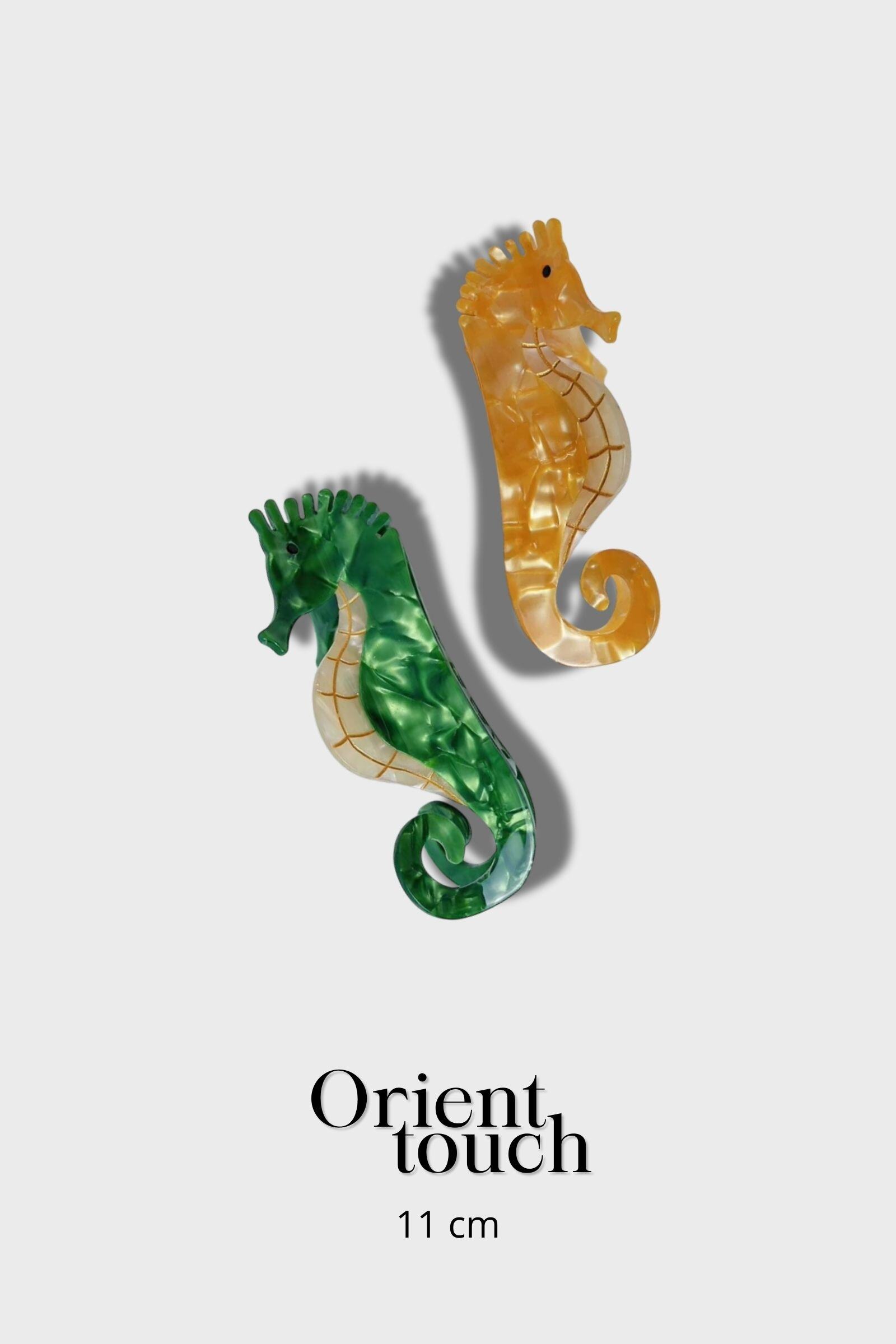 Wholesaler ORIENT TOUCH - SEAHORSE ACETATE CLIP 11CM