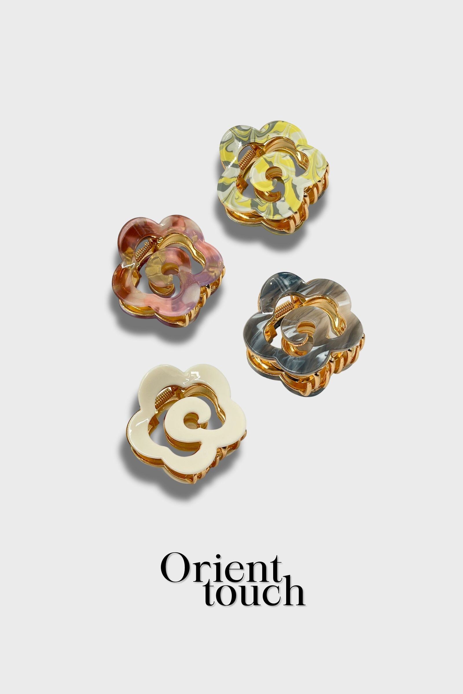 Wholesaler ORIENT TOUCH - ACETATE FLOWER CLIP