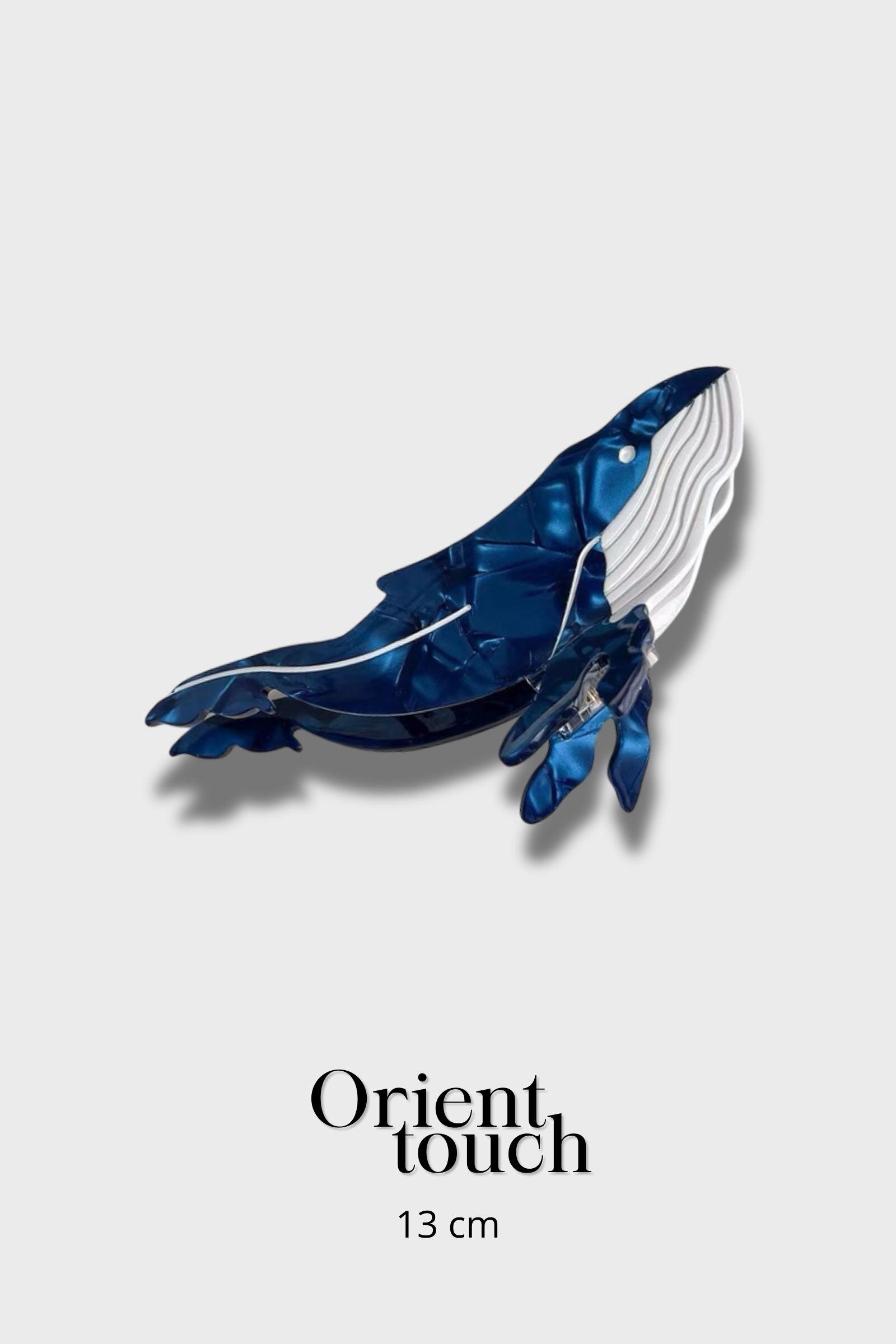 Wholesaler ORIENT TOUCH - ACETATE WHALE CLIP 13CM