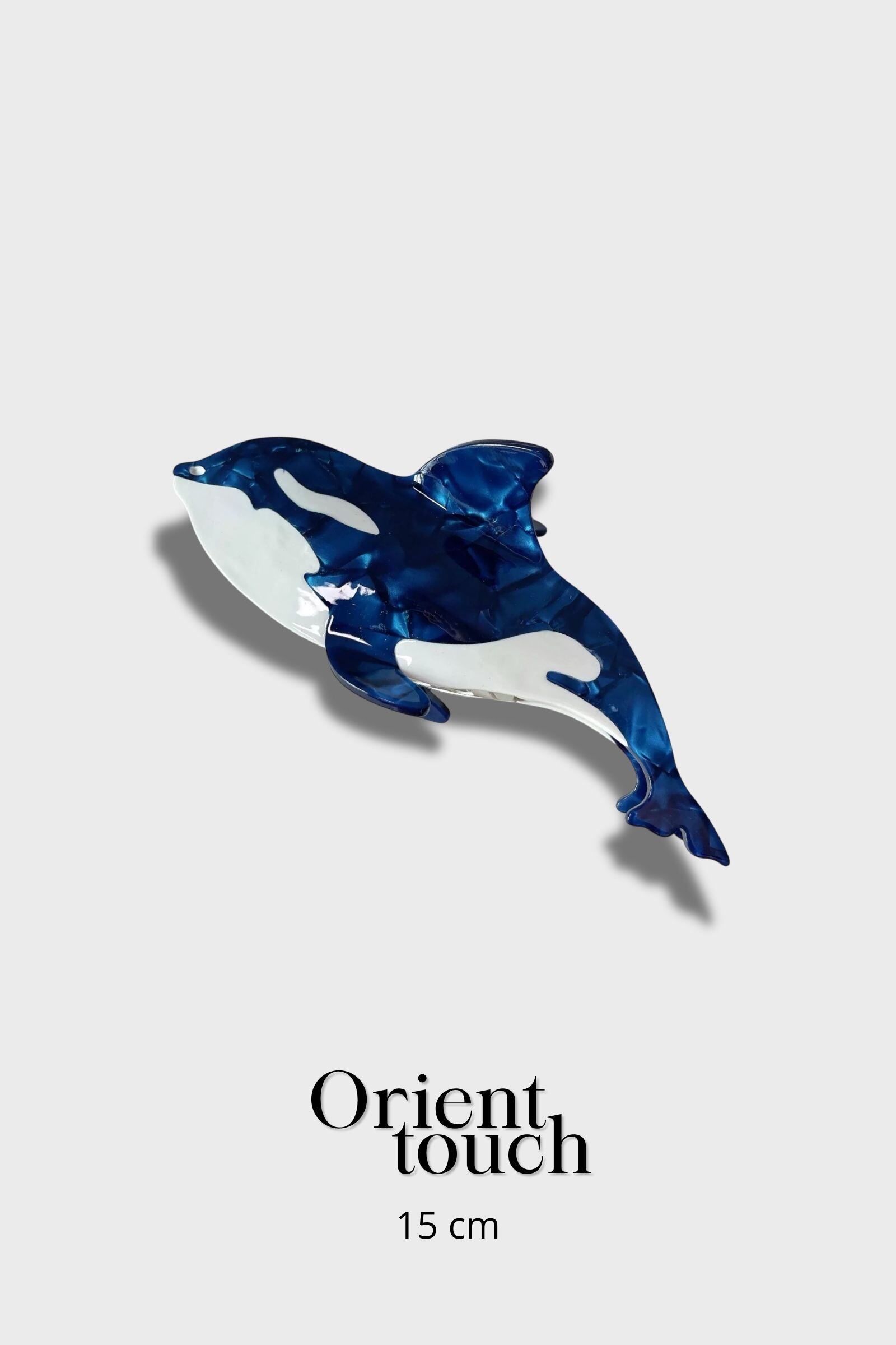 Wholesaler ORIENT TOUCH - 15CM ACETATE WHALE CLIP