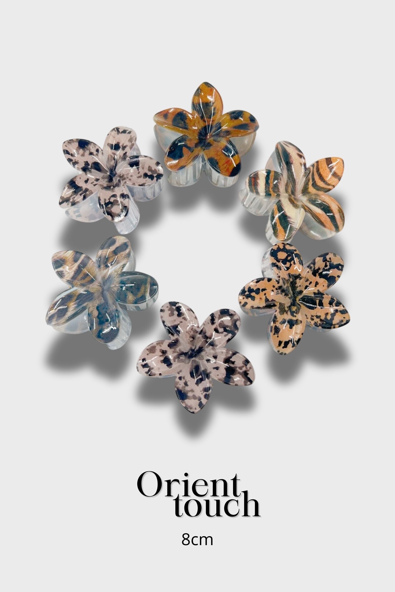 Wholesaler ORIENT TOUCH - ACETANE FLOWER CLIPS 8CM