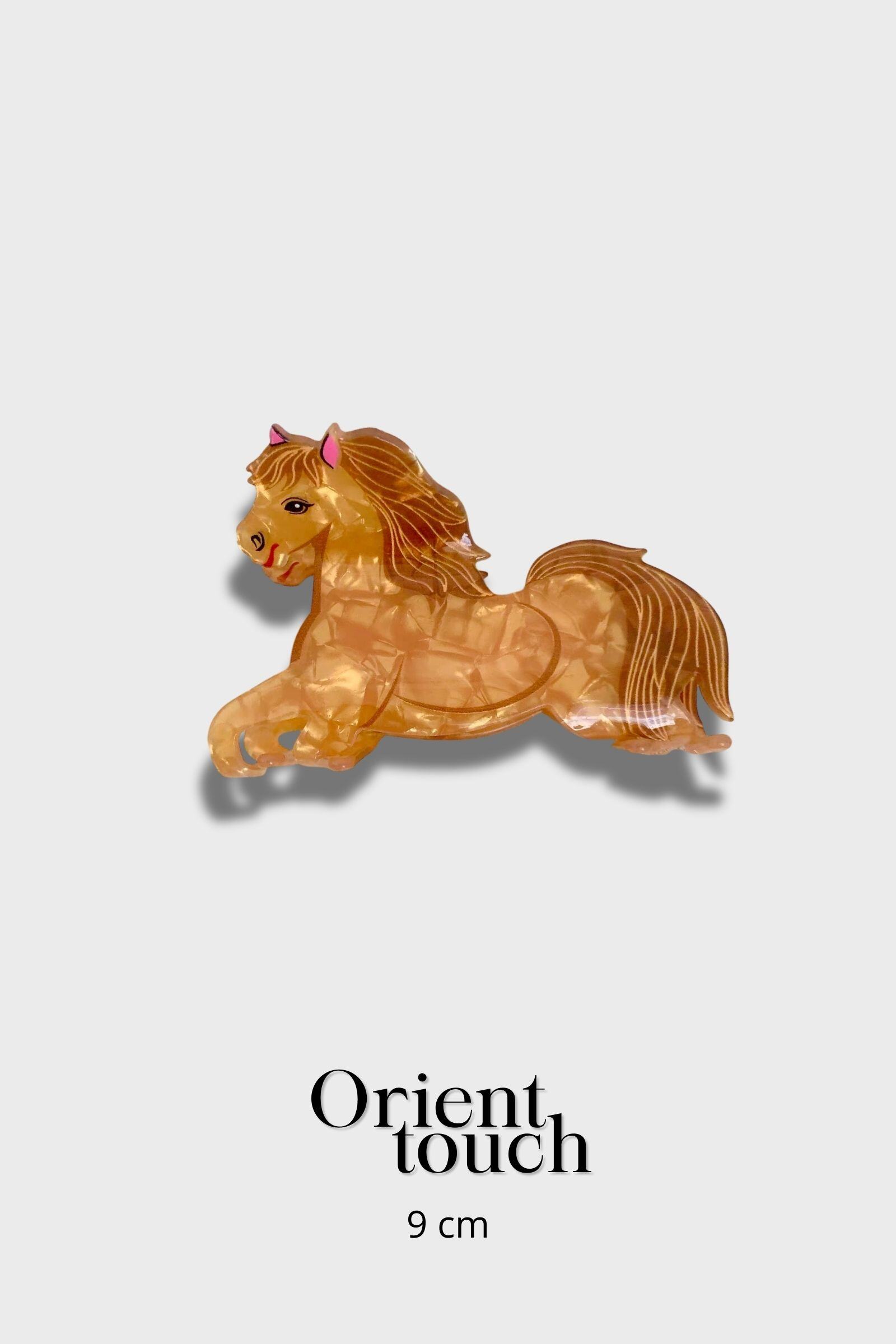 Wholesaler ORIENT TOUCH - 9CM ACETATE HORSE CLIP