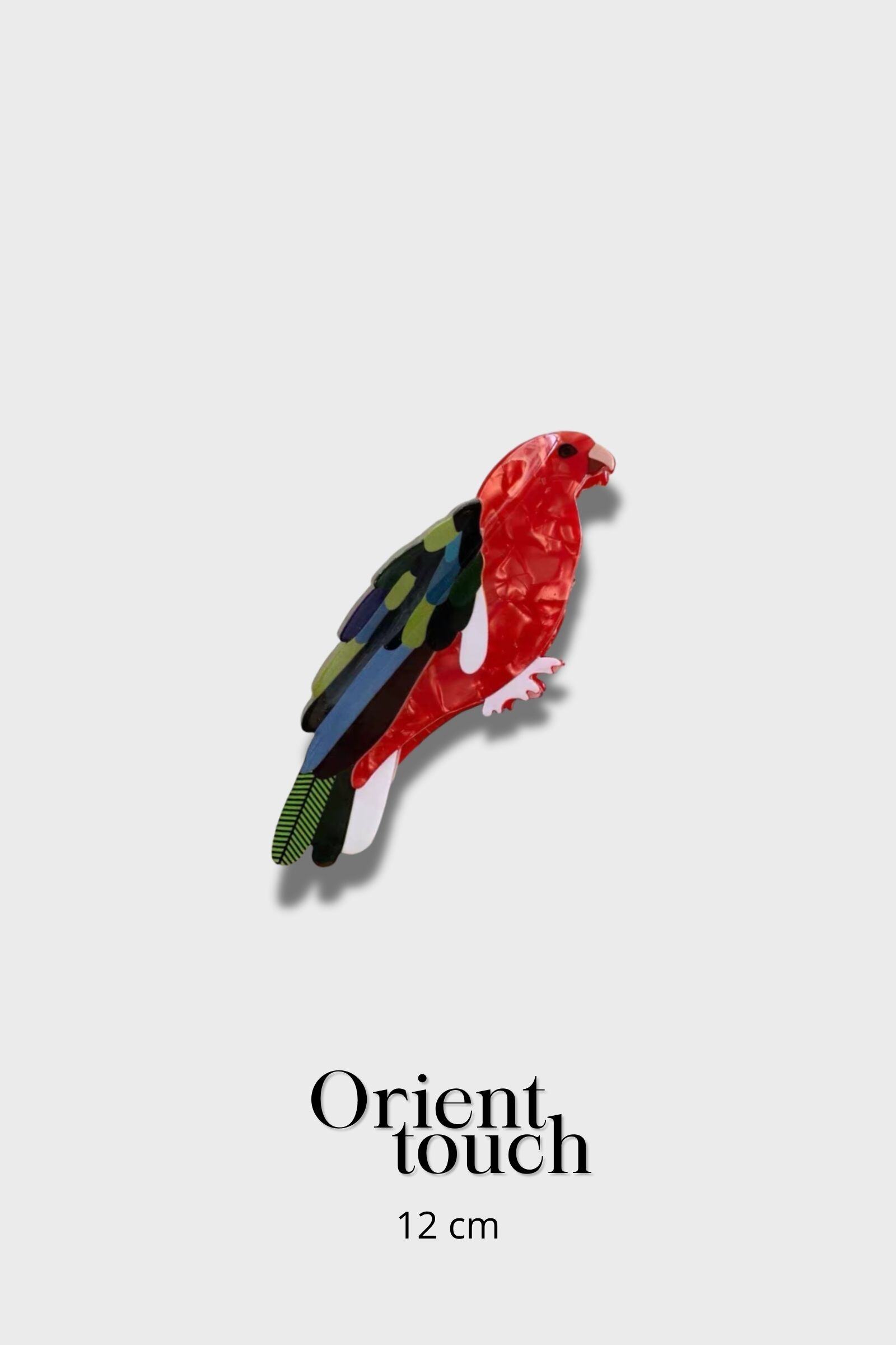 Wholesaler ORIENT TOUCH - ACETATE BIRD CLIP 12CM