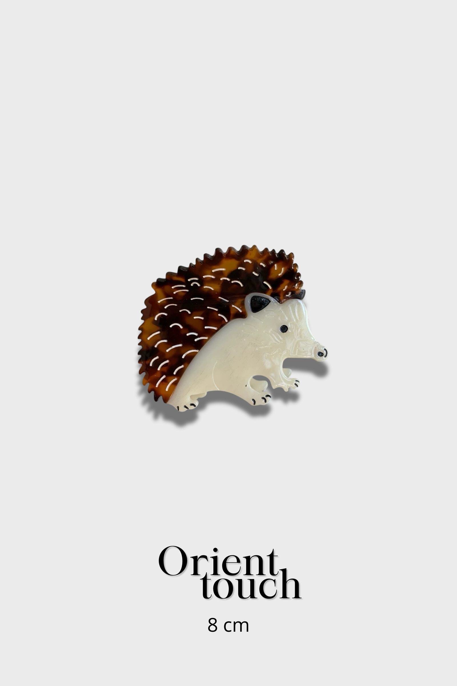 Wholesaler ORIENT TOUCH - 8CM ACETATE HEDGEHOG CLIP