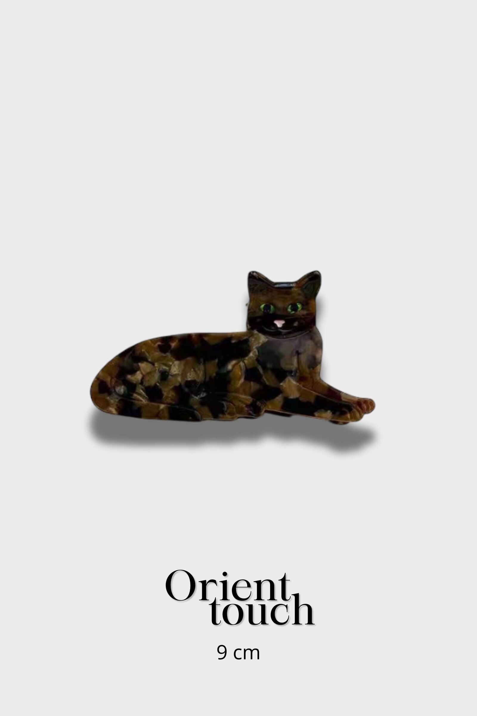 Wholesaler ORIENT TOUCH - 9CM ACETATE CAT HAIR CLIP