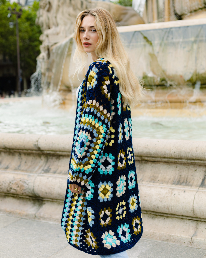 Wholesaler Orlinn - Long handmade crochet cardigan