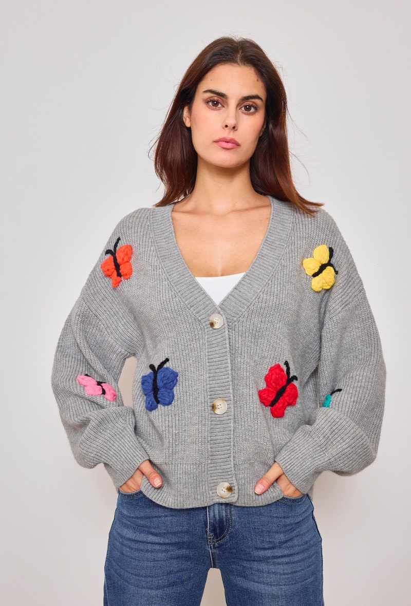 Wholesaler Orlinn - BUTTERFLY KNIT CARDIGAN