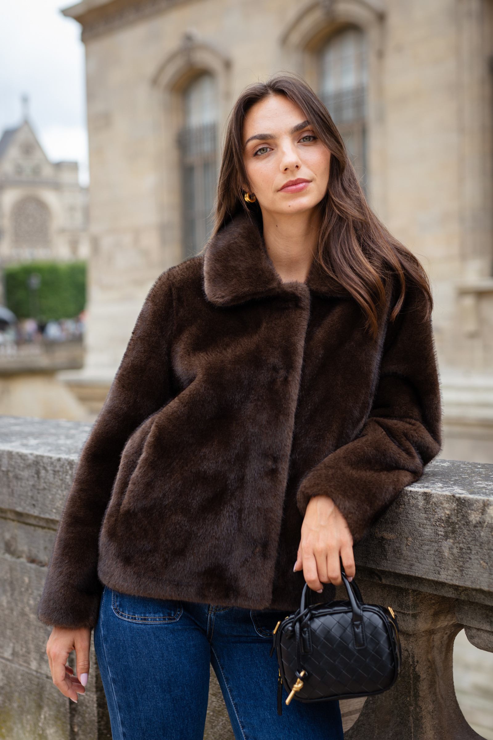 Grossiste Orlinn - Manteau effet fourrure
