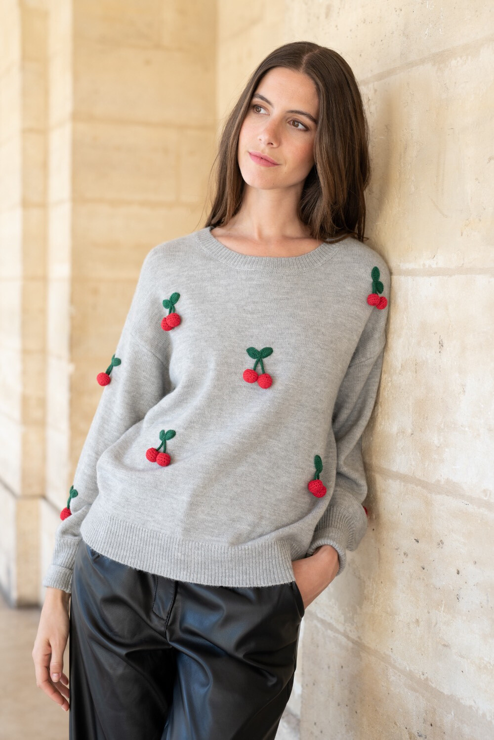 Wholesaler Orlinn - Cherry knit sweater