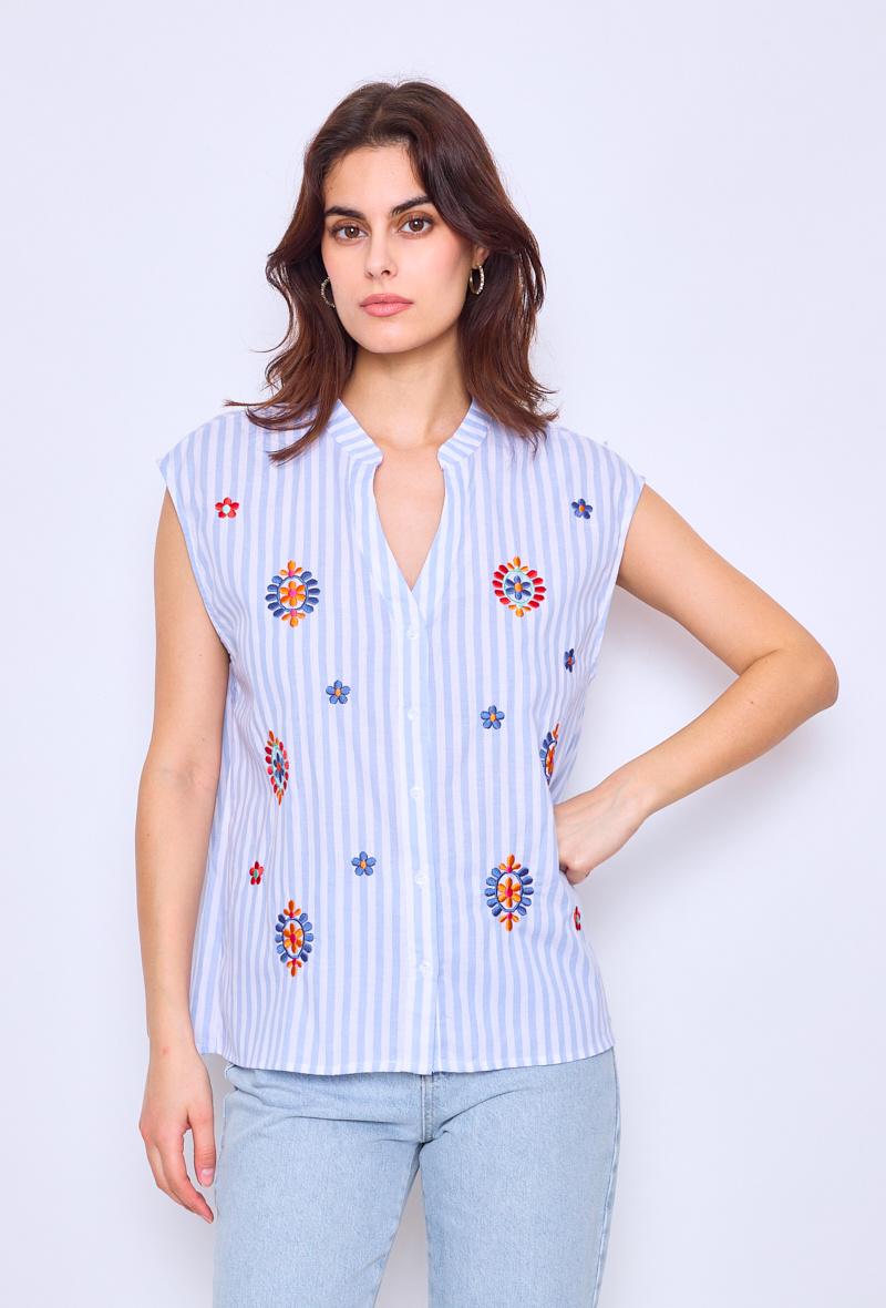 Wholesaler Orlinn - EMBROIDERED TOP