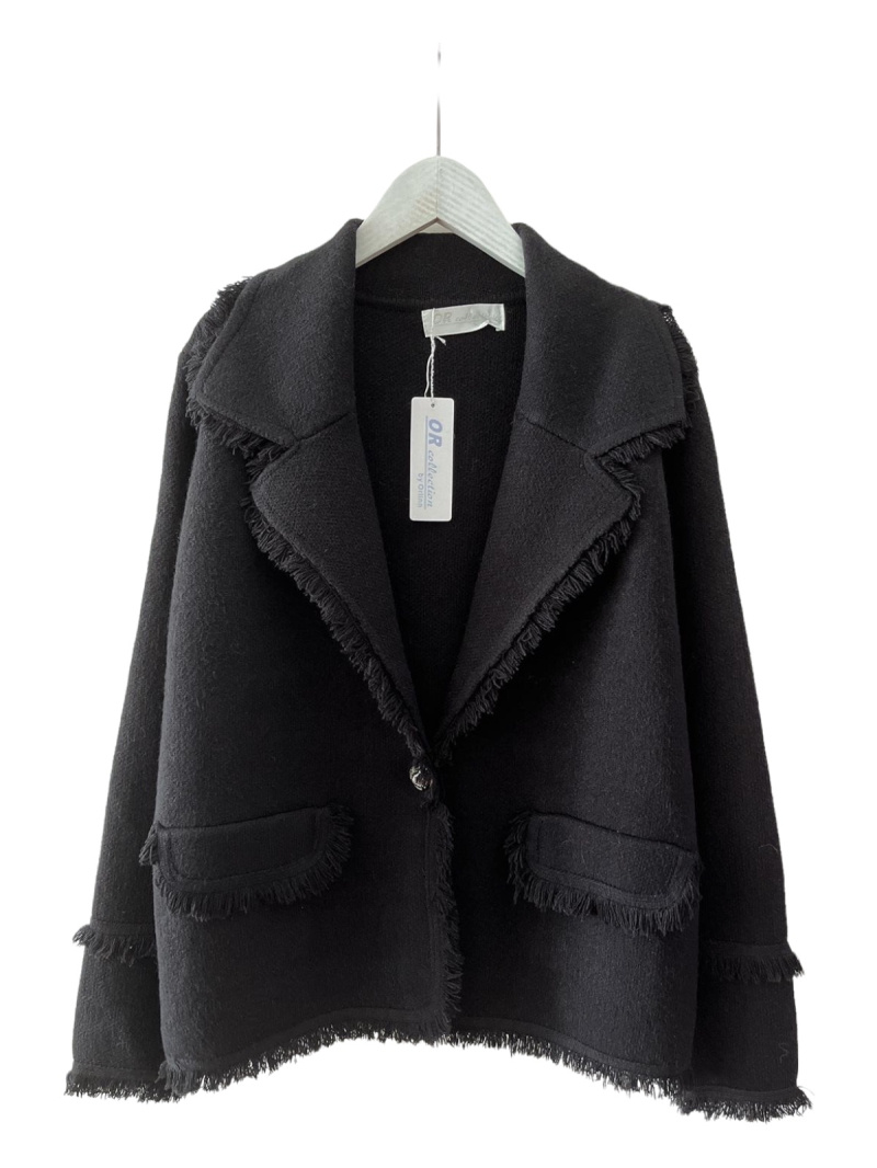 Wholesaler Orlinn - Knit blaser with Fringes
