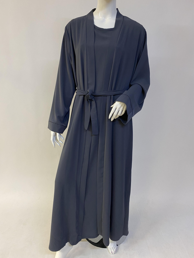 Großhändler Ornella Paris - Elegantes zweiteiliges Set aus Abaya-Kaftan