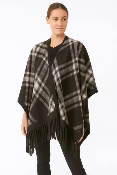 Grossiste Ornella Paris - Poncho à motifs Grossiste Ornella Paris - Poncho à motifs