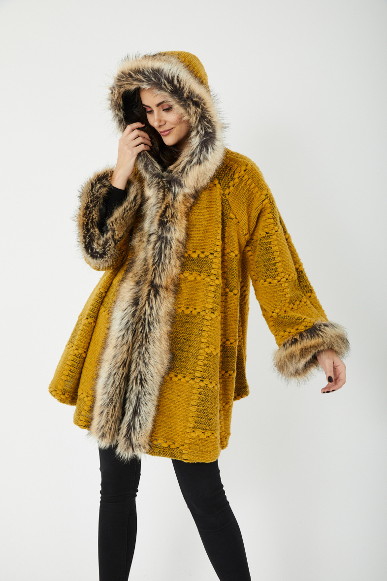 Grossiste Ornella Paris - Manteau en laine grande taille
