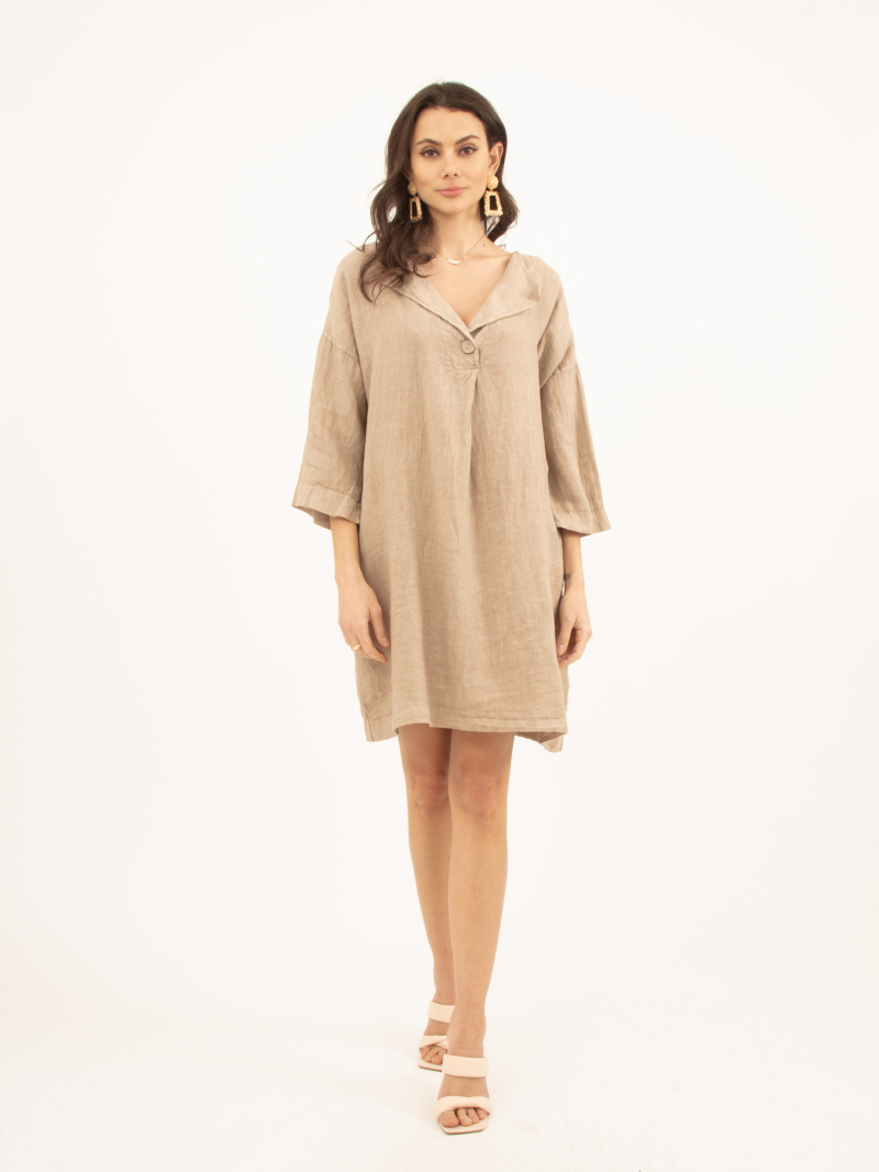 chinese dress ladies Ornella Side Button-Up Shirt