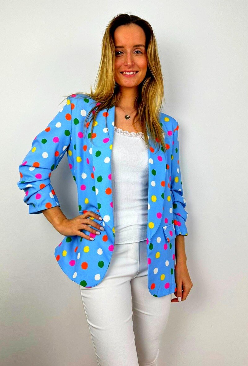 Grossiste OXXYZEN - Blazer imprimé avec doublure