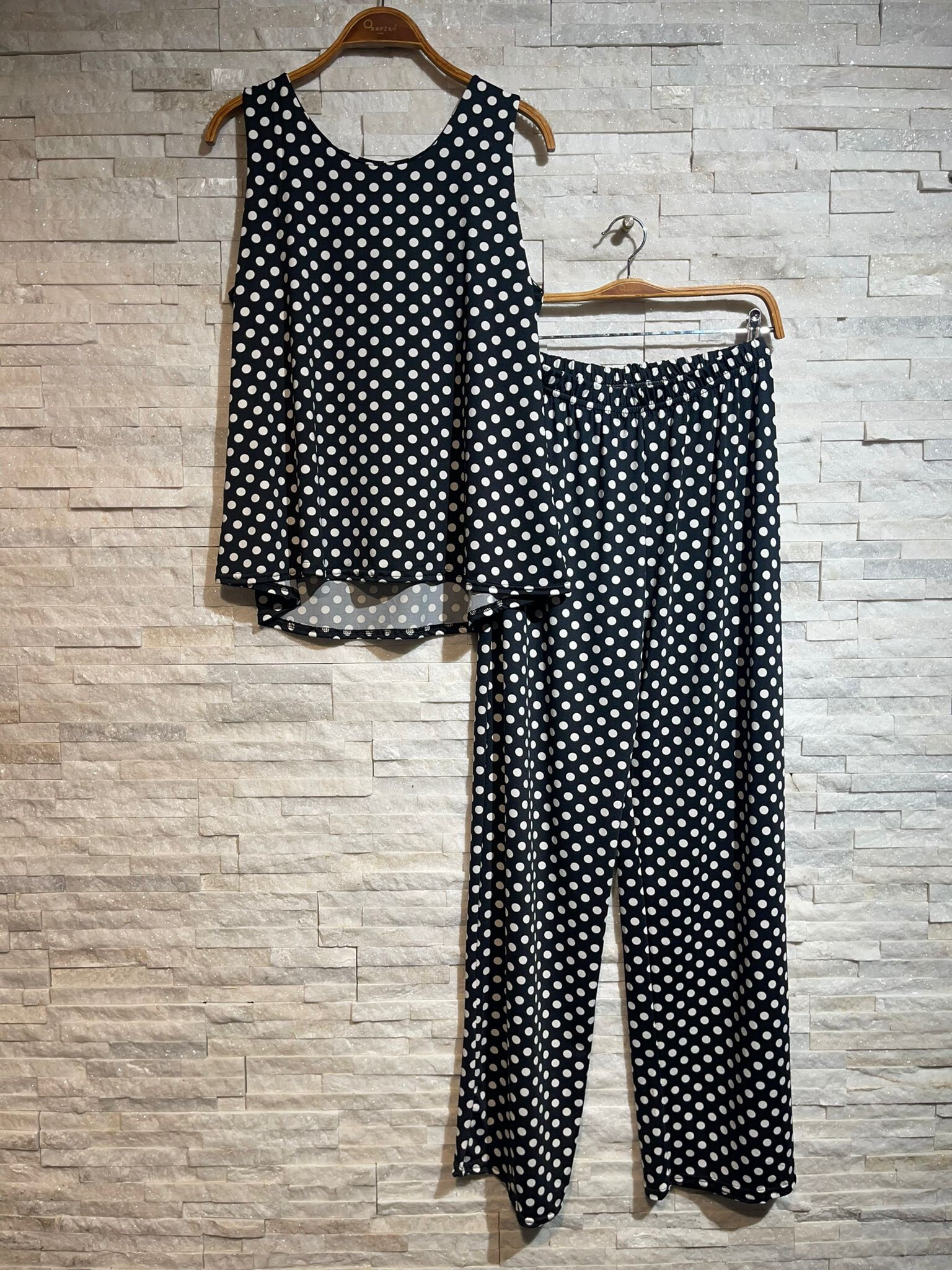 Wholesaler OXXYZEN - TOP & PRINTED PANTS SET