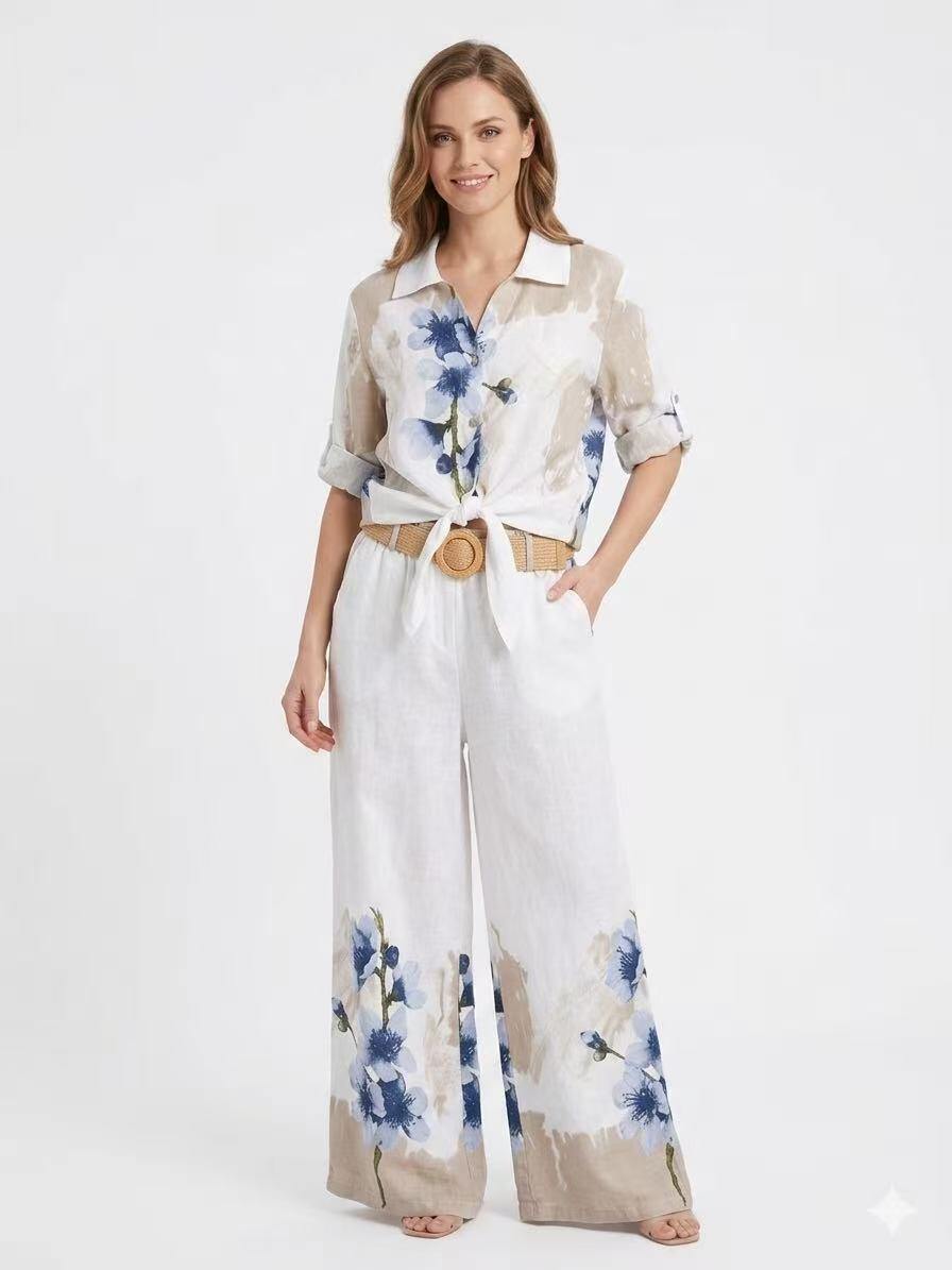 Wholesaler OZ - PRINTED LINEN SHIRT