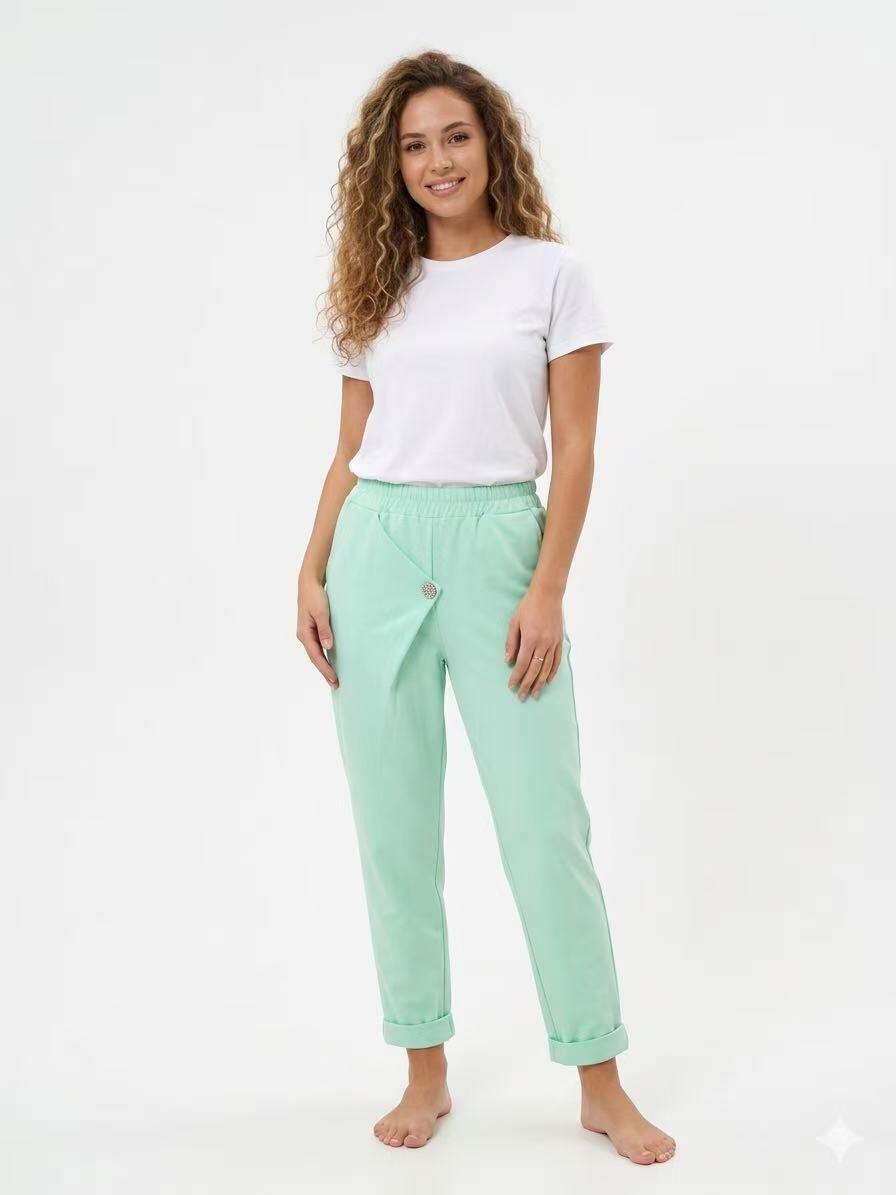 Grossista OZ - PANTALONE IN PUNTO ROMA CON UNO BOTTONE