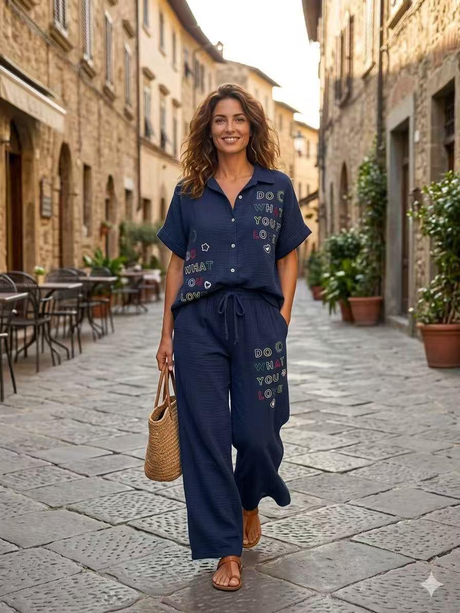Wholesaler OZ - TROUSERS WITH EMBROIDERY